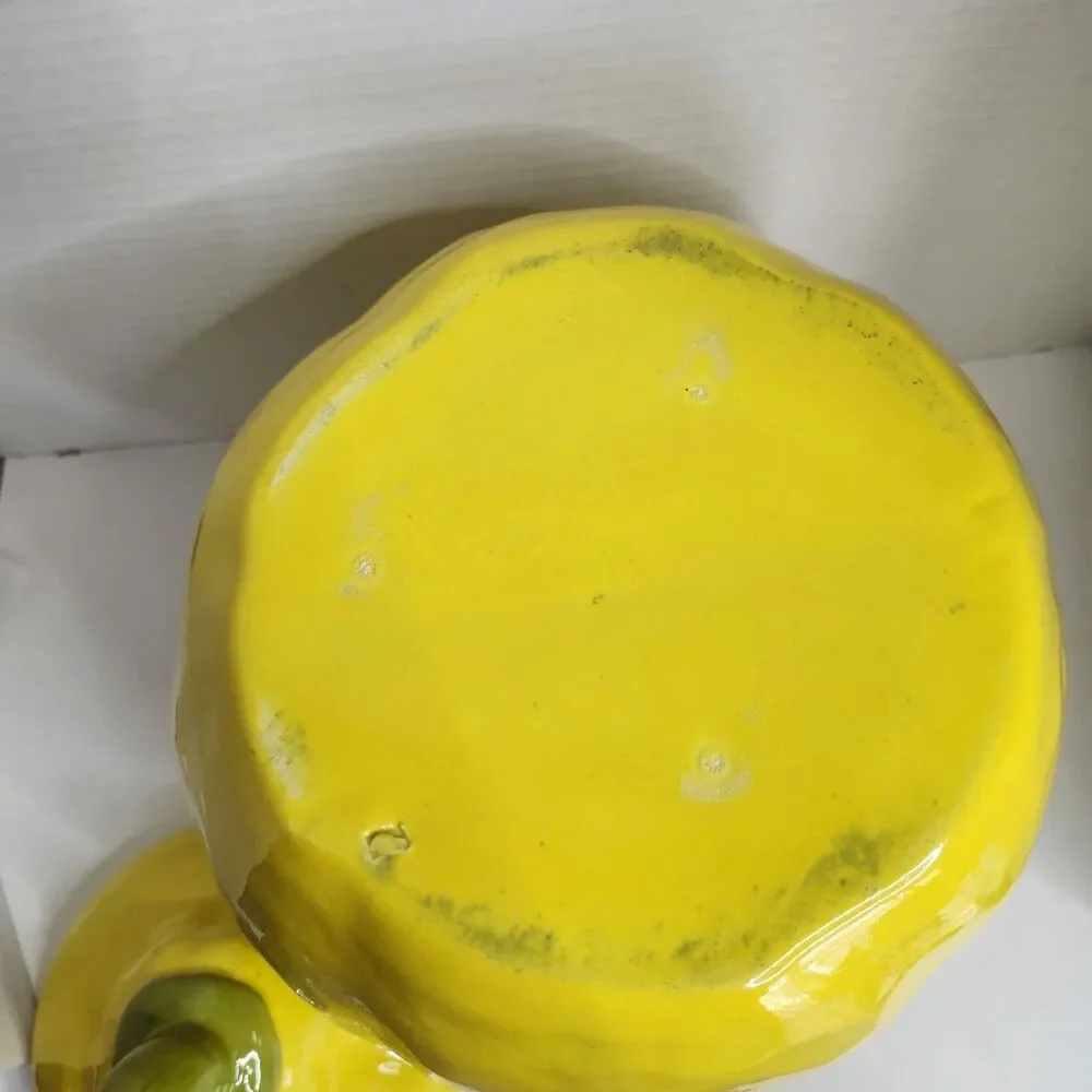 Vintage Large Yellow Lemaon Cookie Jar